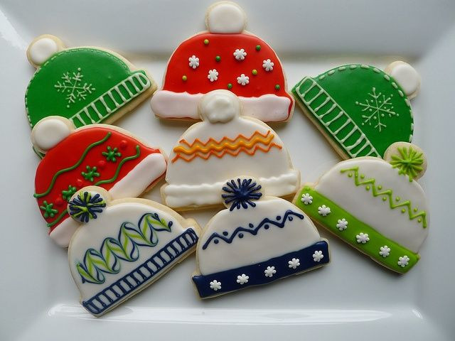 Winter Sugar Cookies
 89 best Stocking and mitten Decorated Cookies And cake