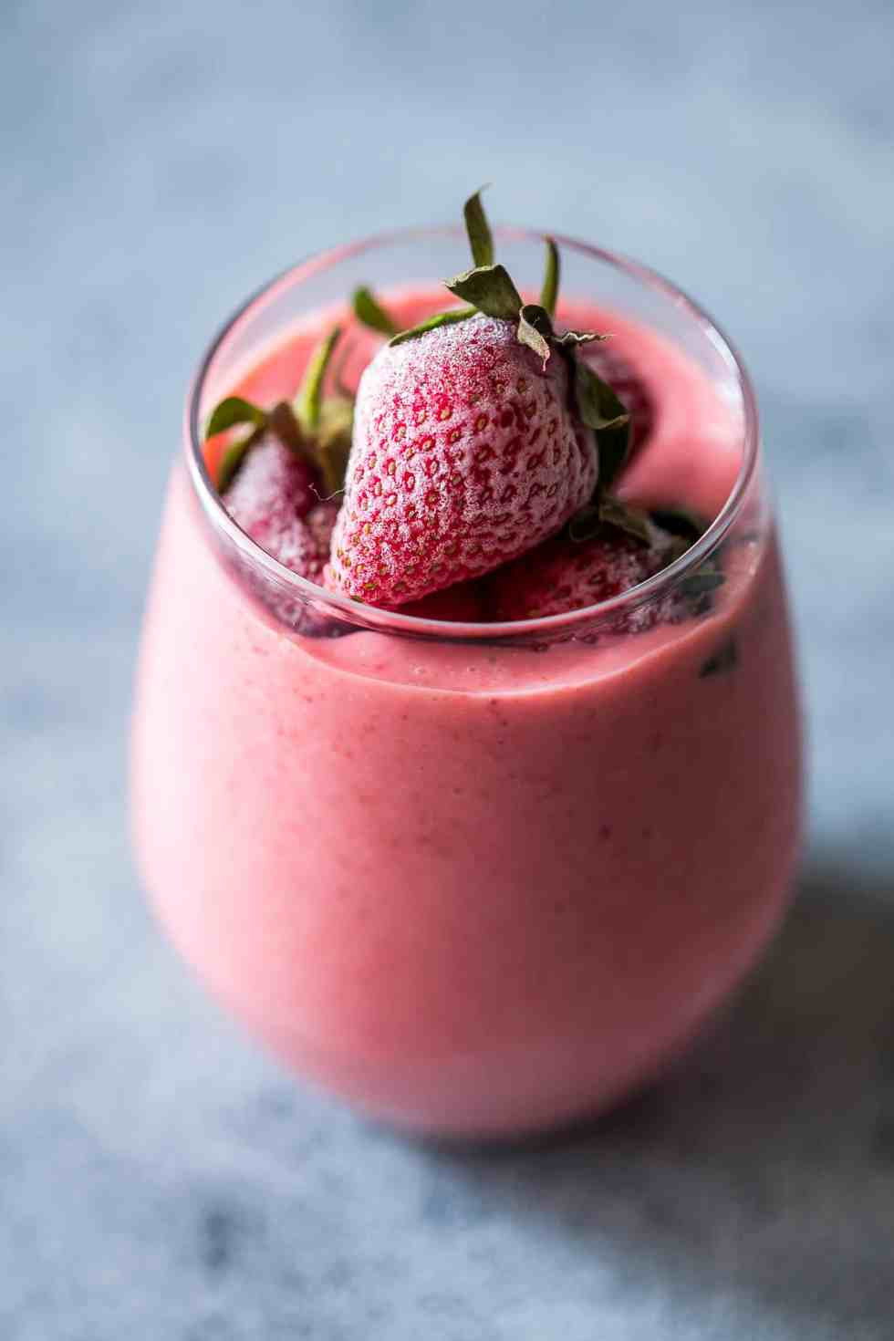 Yogurt Fruit Smoothies Recipes
 Frozen Strawberry Greek Yogurt Smoothie 10 minute Breakfast