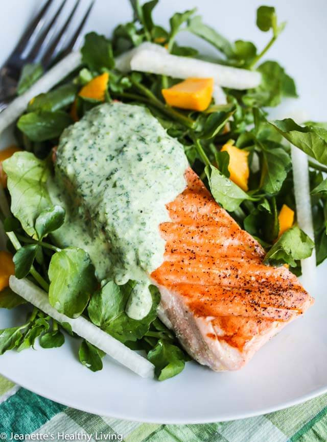 Yogurt Sauces For Fish
 Grilled Salmon with Herb Yogurt Sauce Recipe Jeanette s
