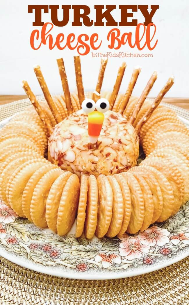 Cute Thanksgiving Appetizers
 Turkey Cheese Ball Thanksgiving Appetizer In the Kids