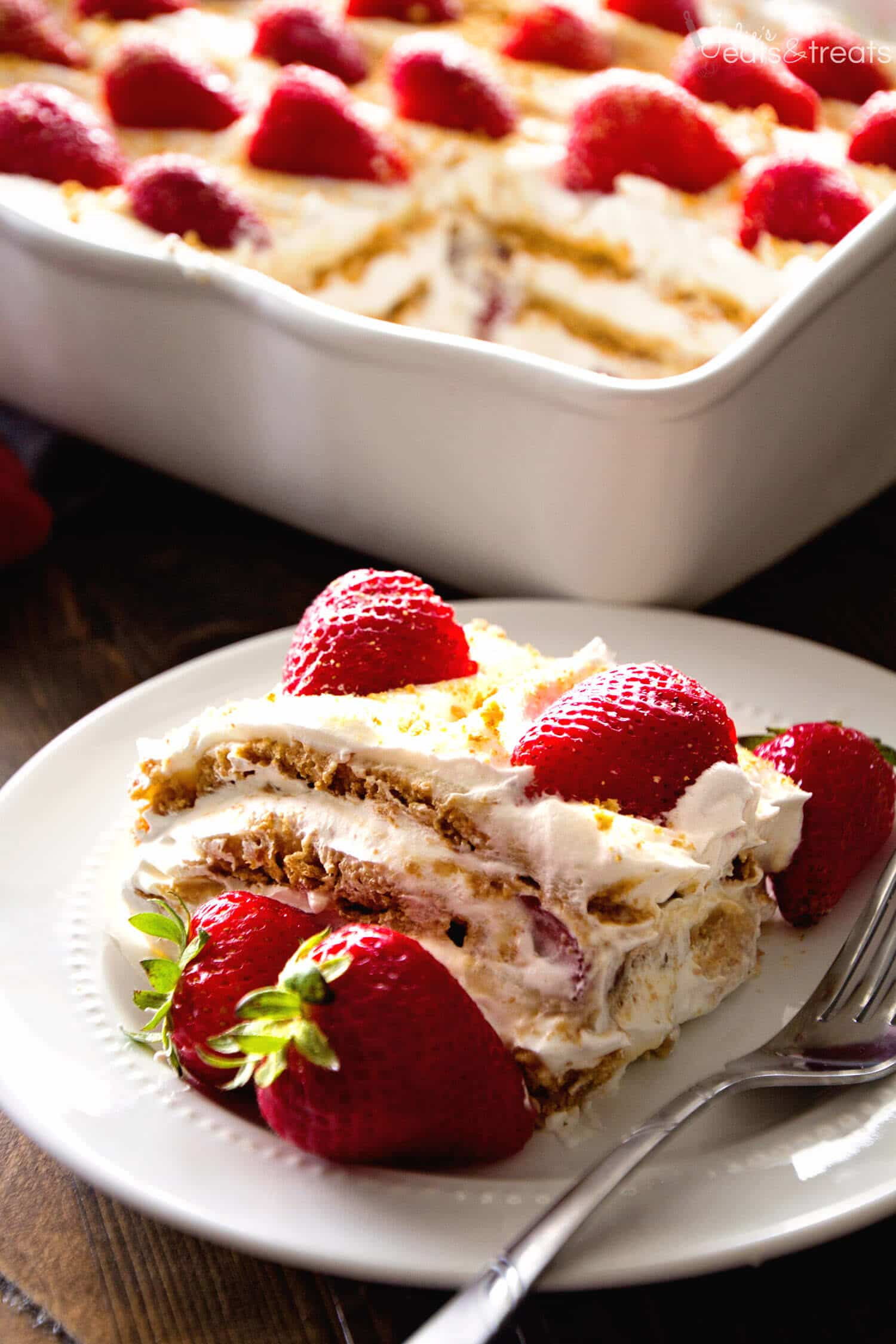 Easy Strawberry Desserts Cool Whip
 No Bake Strawberry Cheesecake Icebox Cake Recipe Julie s