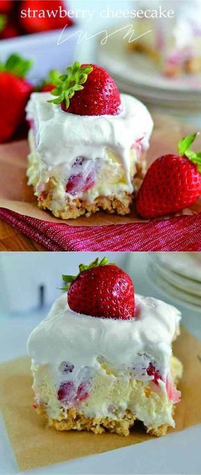 Easy Strawberry Desserts Cool Whip
 With layers of cream cheese Cool Whip cheesecake pudding