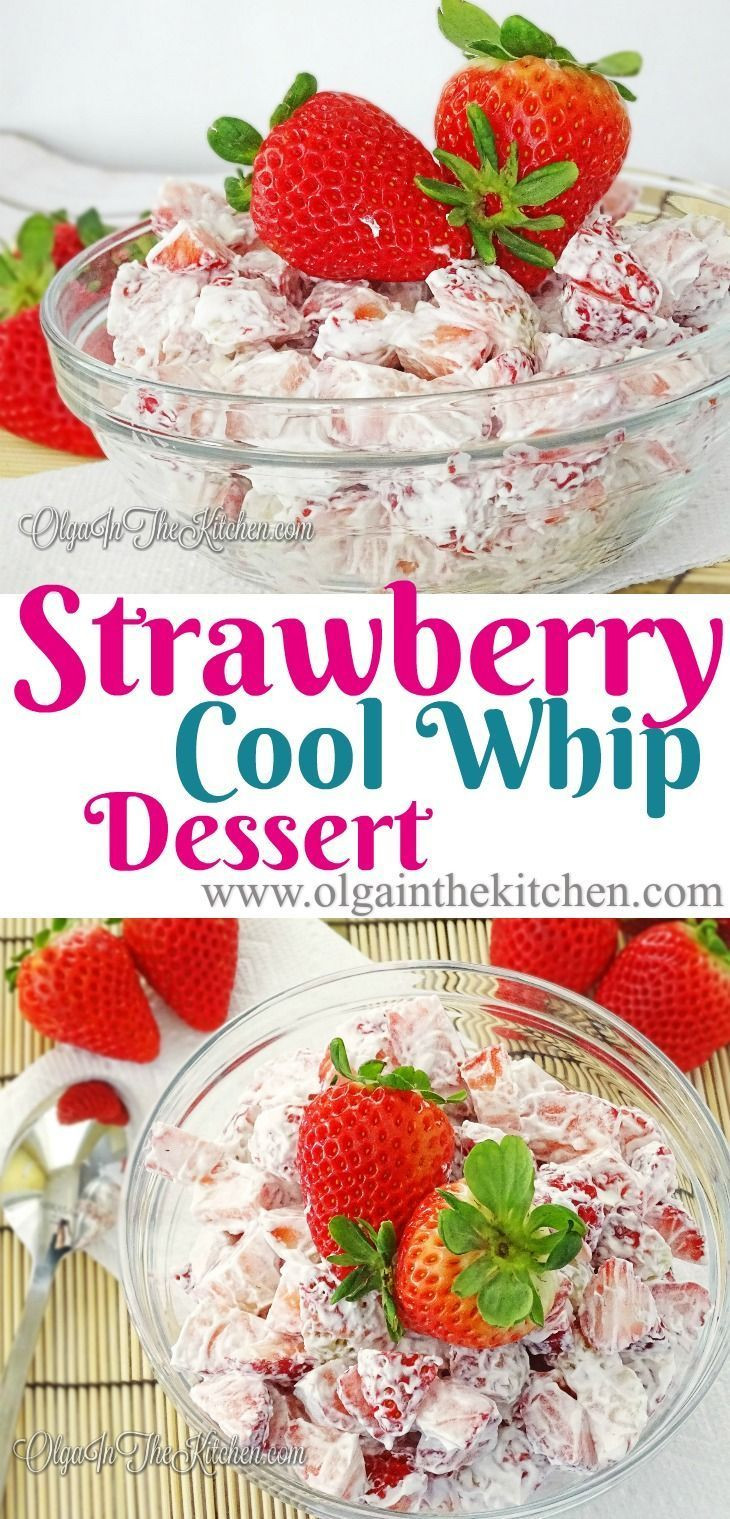 Easy Strawberry Desserts Cool Whip
 Strawberry Cool Whip Dessert