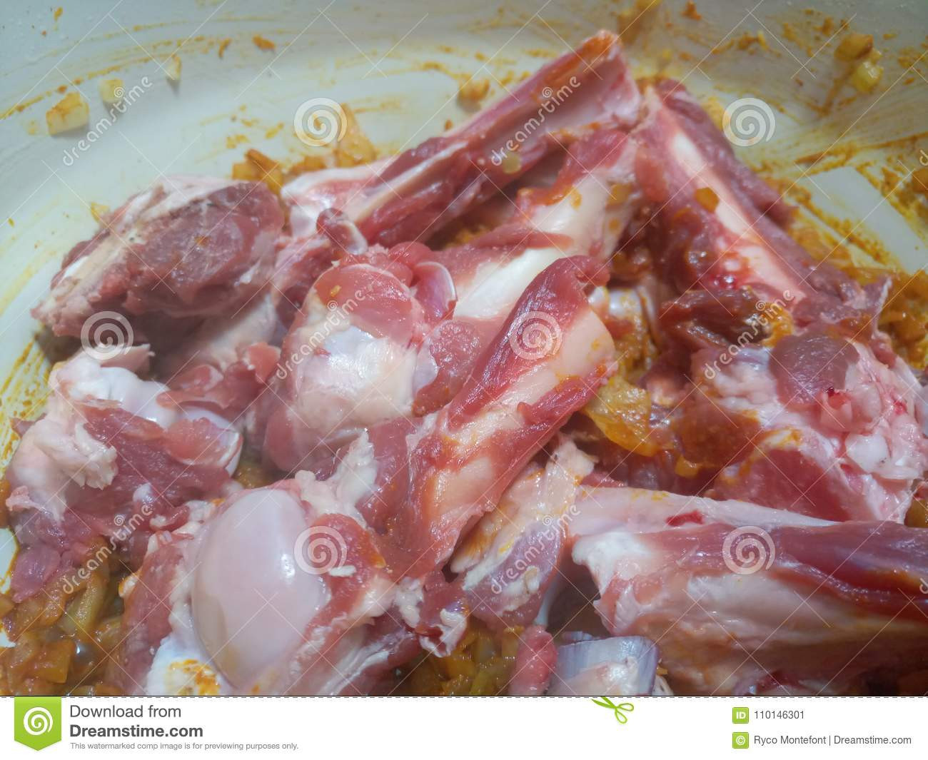 Lamb Bone Stew
 Raw lamb bone stew cooking stock image Image of organic