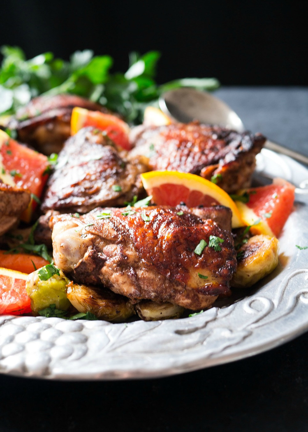 Paleo Chicken Thighs Recipes
 Orange 5 Spice Chicken Thighs with Carrots and Brussels
