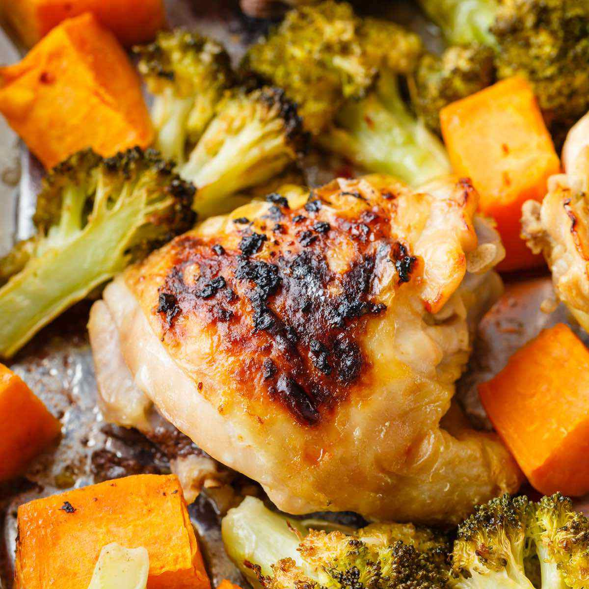 Paleo Chicken Thighs Recipes
 Sheet Pan Chicken Thighs with Sweet Potato and Broccoli