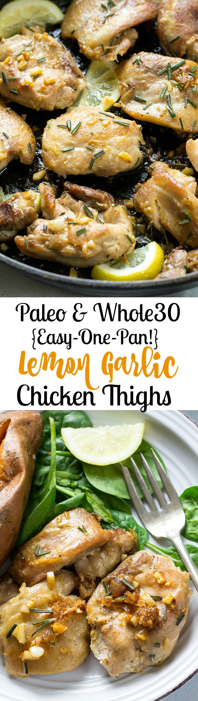 Paleo Chicken Thighs Recipes
 Easy Lemon Garlic Chicken Thighs Paleo & Whole30