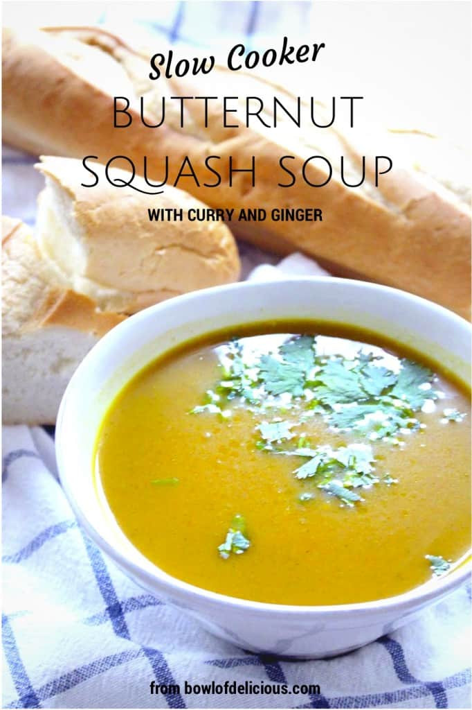 Slow Cooker Butternut Squash Soup
 
