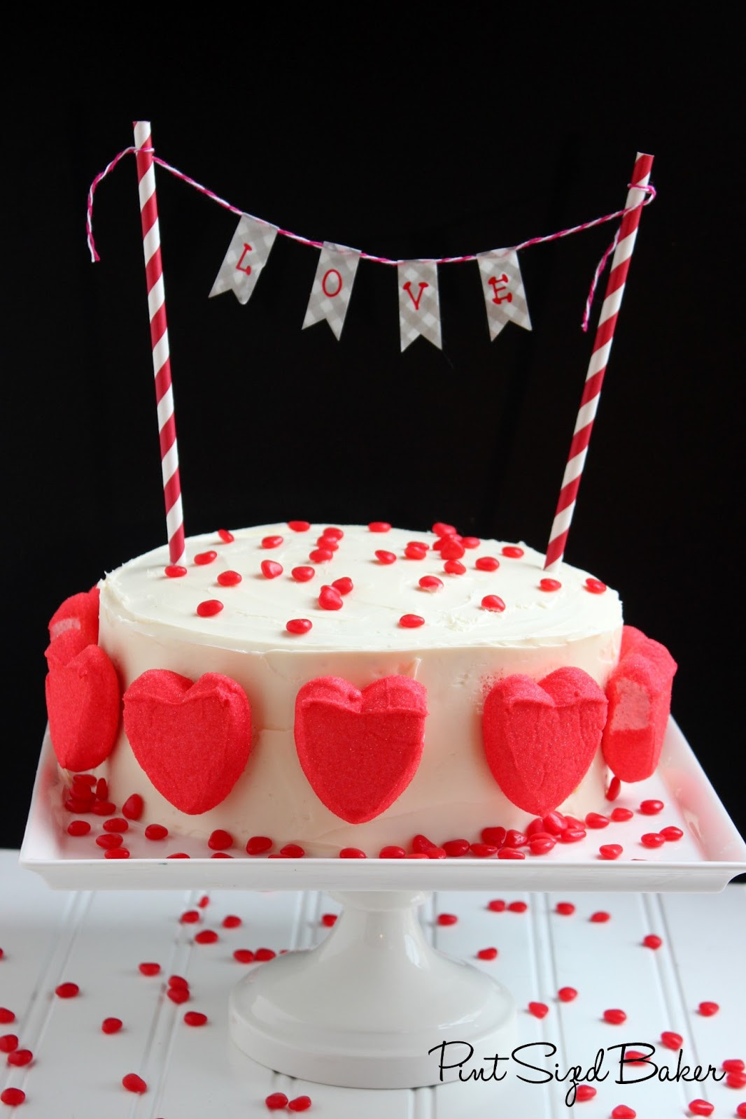 Cakes For Valentines Day
 Simple yet Pretty Valentine s Cake Pint Sized Baker