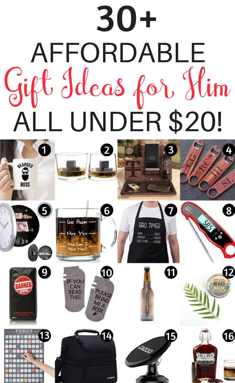 Cheap Valentines Gift Ideas For Guys
 20 Gifts for Him Under $20 That Will Rock His World
