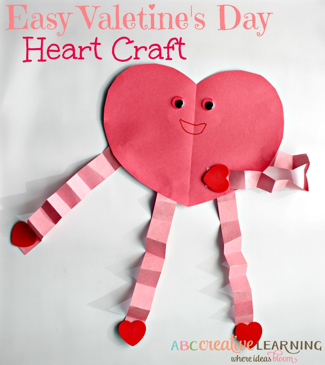 Crafts For Valentines Day
 Easy and Cute Valentine s Day Heart Craft For Kids