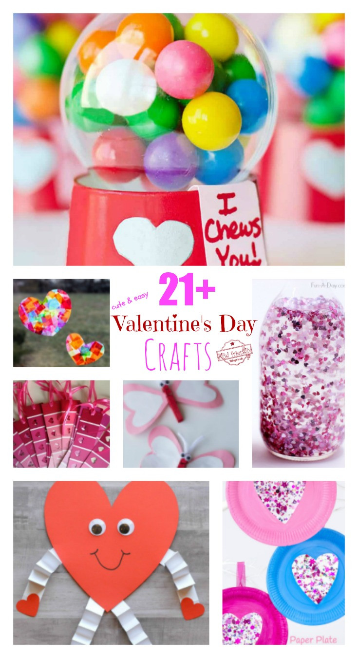 Crafts For Valentines Day
 Over 21 Valentine s Day Crafts for Kids to Make that Will
