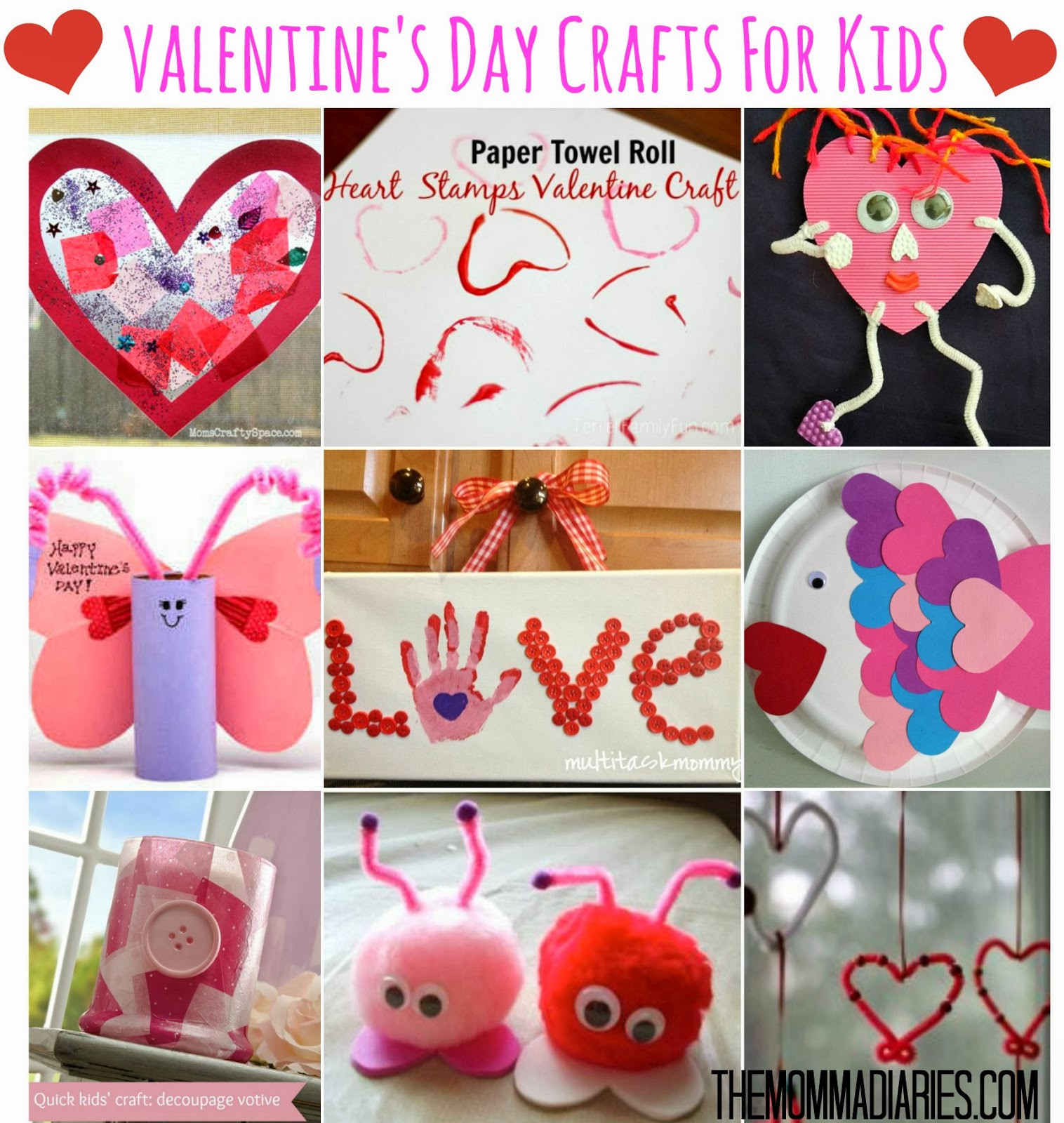 Crafts For Valentines Day
 Valentine s Day Crafts For Kids The Momma Diaries