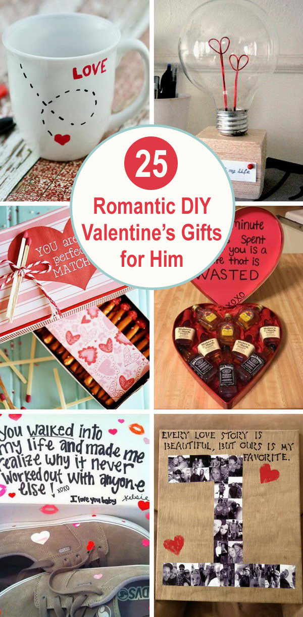 Creative Valentines Gift Ideas For Him
 25 Romantic DIY Valentine s Gifts for Him 2017