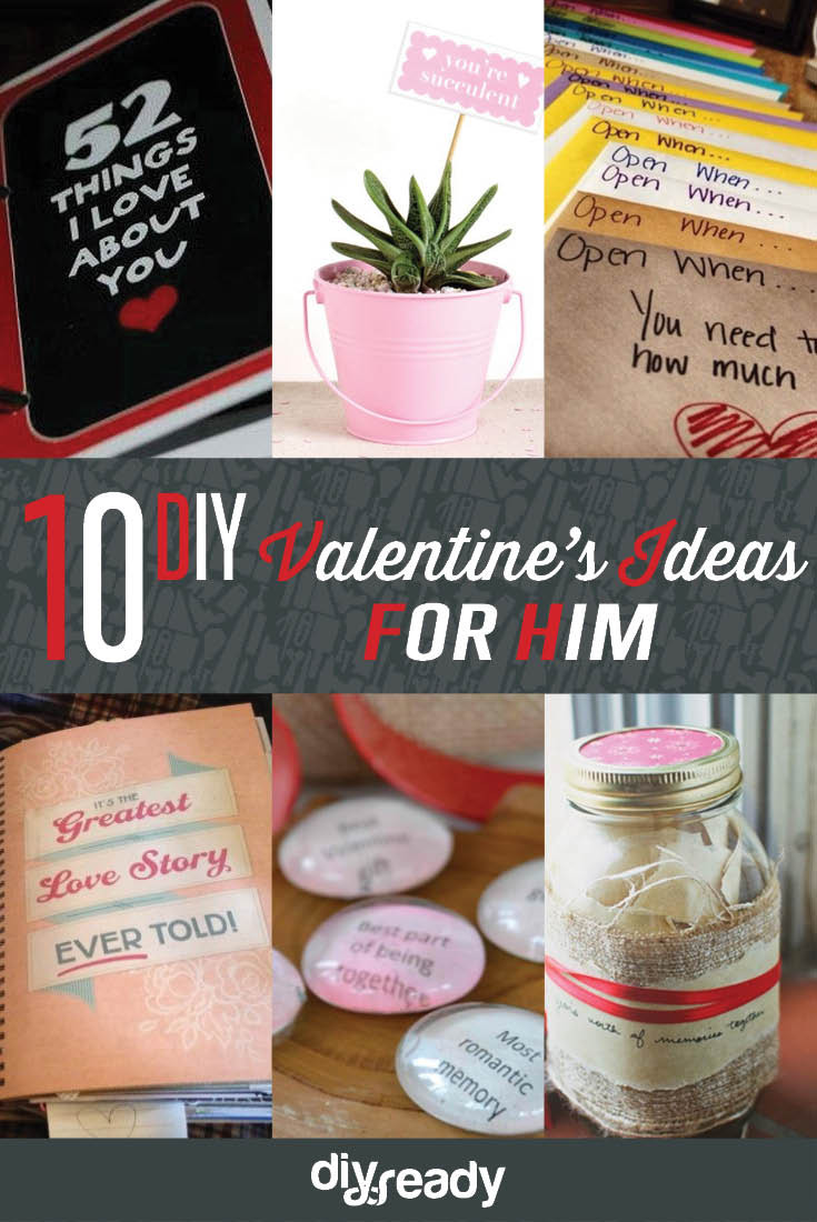 Creative Valentines Gift Ideas For Him
 10 Valentines Day Ideas for Him DIY Ready