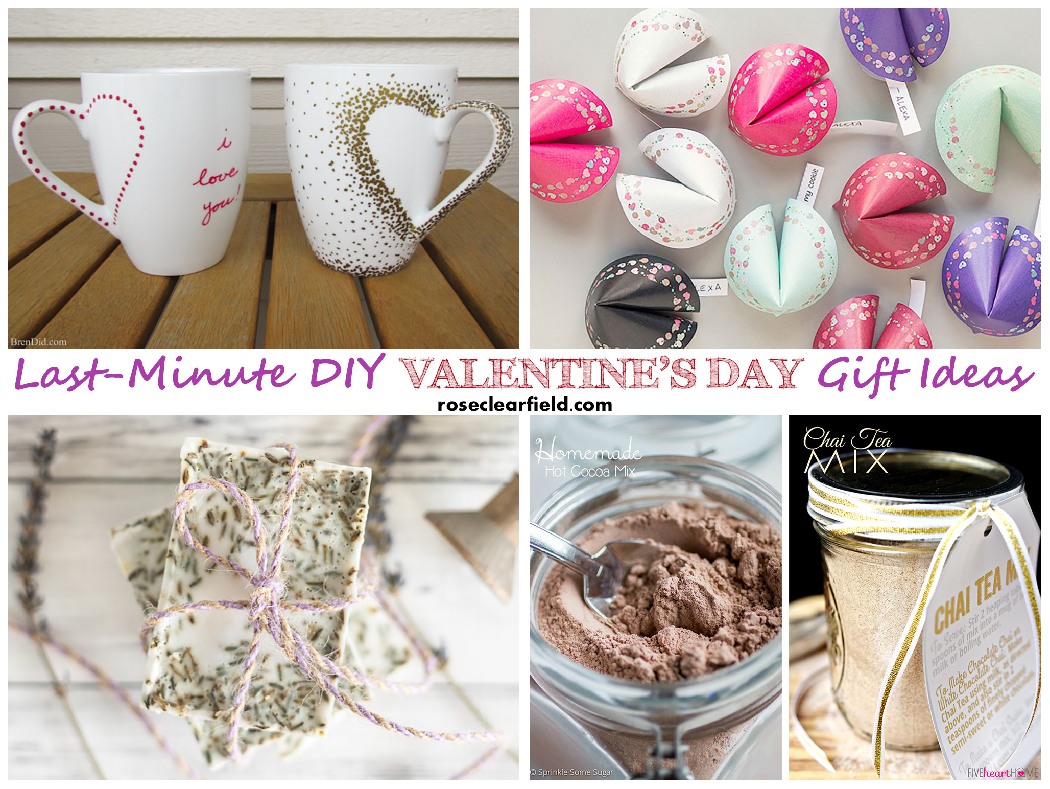 Diy Valentine Gift Ideas
 Last Minute DIY Valentine s Day Gift Ideas • Rose Clearfield