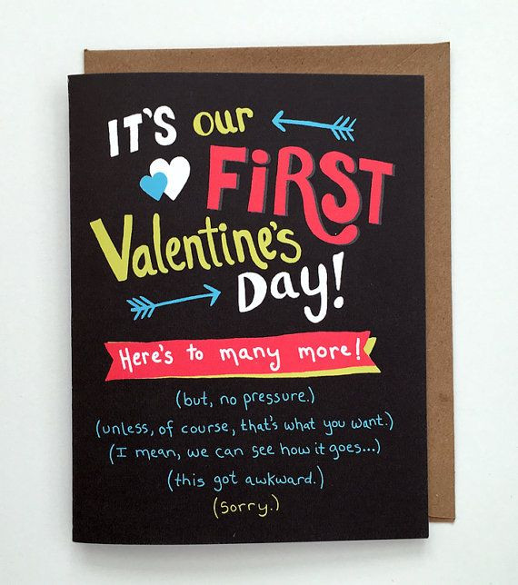 Gift Ideas For First Valentine'S Day
 First Valentine s Day Card