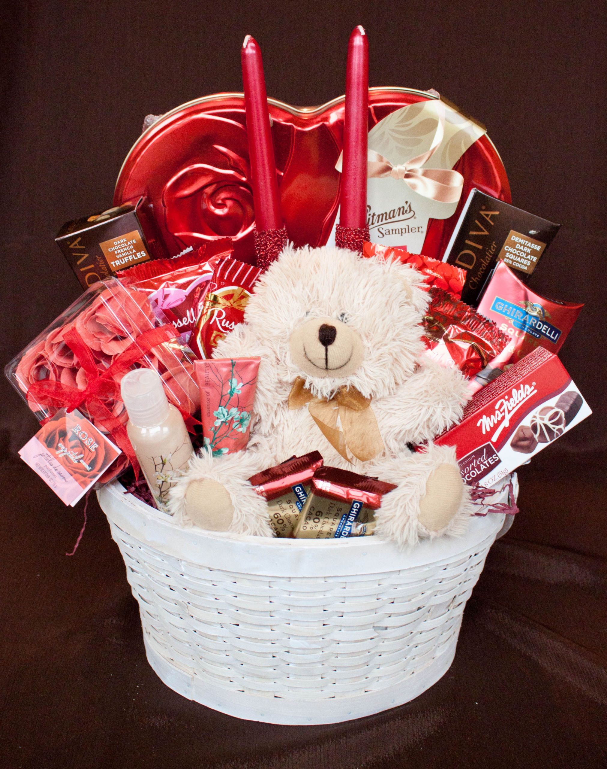 Gift Ideas For First Valentine'S Day
 Valentine Basket