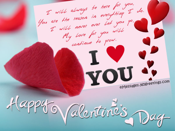 Happy Valentines Day My Love Quotes
 Sweet Valentine’s Day Greeting Messages for Wife and
