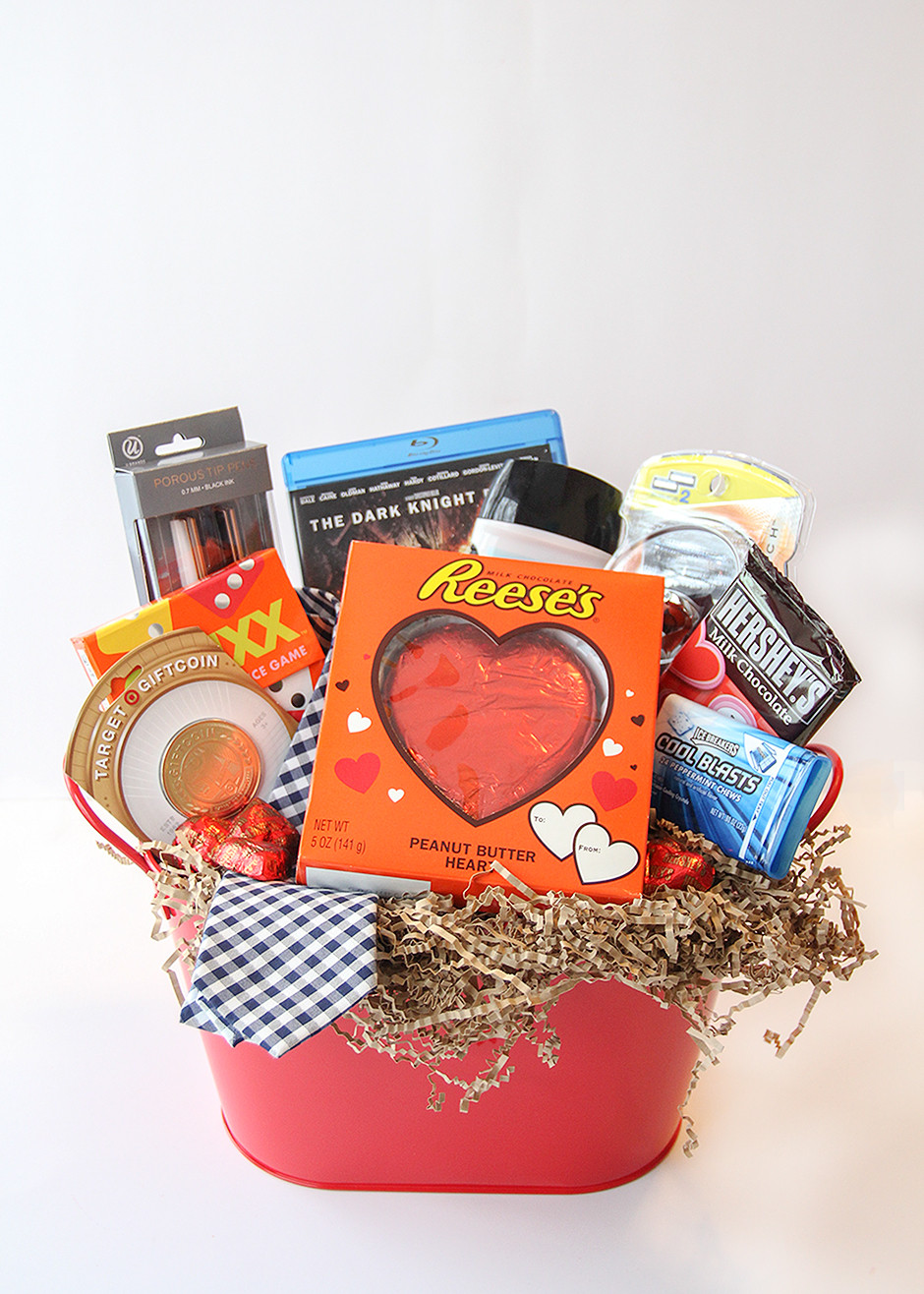 Homemade Valentine Gift Basket Ideas
 Valentine s Day Gift Basket For Him Busy Mommy