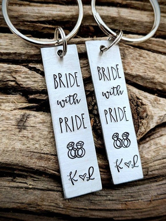 Lesbian Valentines Day Gifts
 Personalized hand stamped lesbian wedding ts Custom