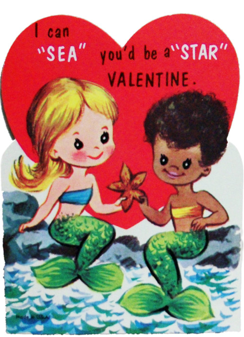Lesbian Valentines Day Ideas
 Vintage Mermaid Valentine