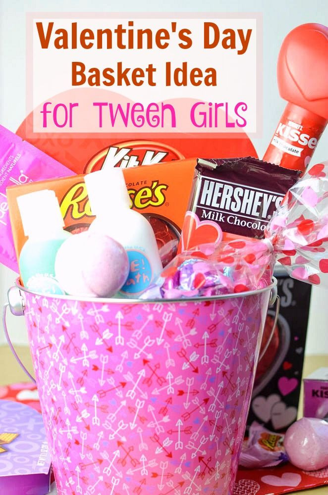 Teen Valentine Gift Ideas
 Valentine’s Day Spa Basket Idea for Tween Girls