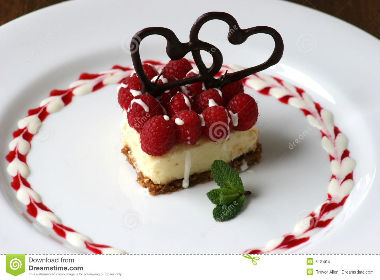 Valentine Cheese Cake
 Valentines Cheesecake Stock Image