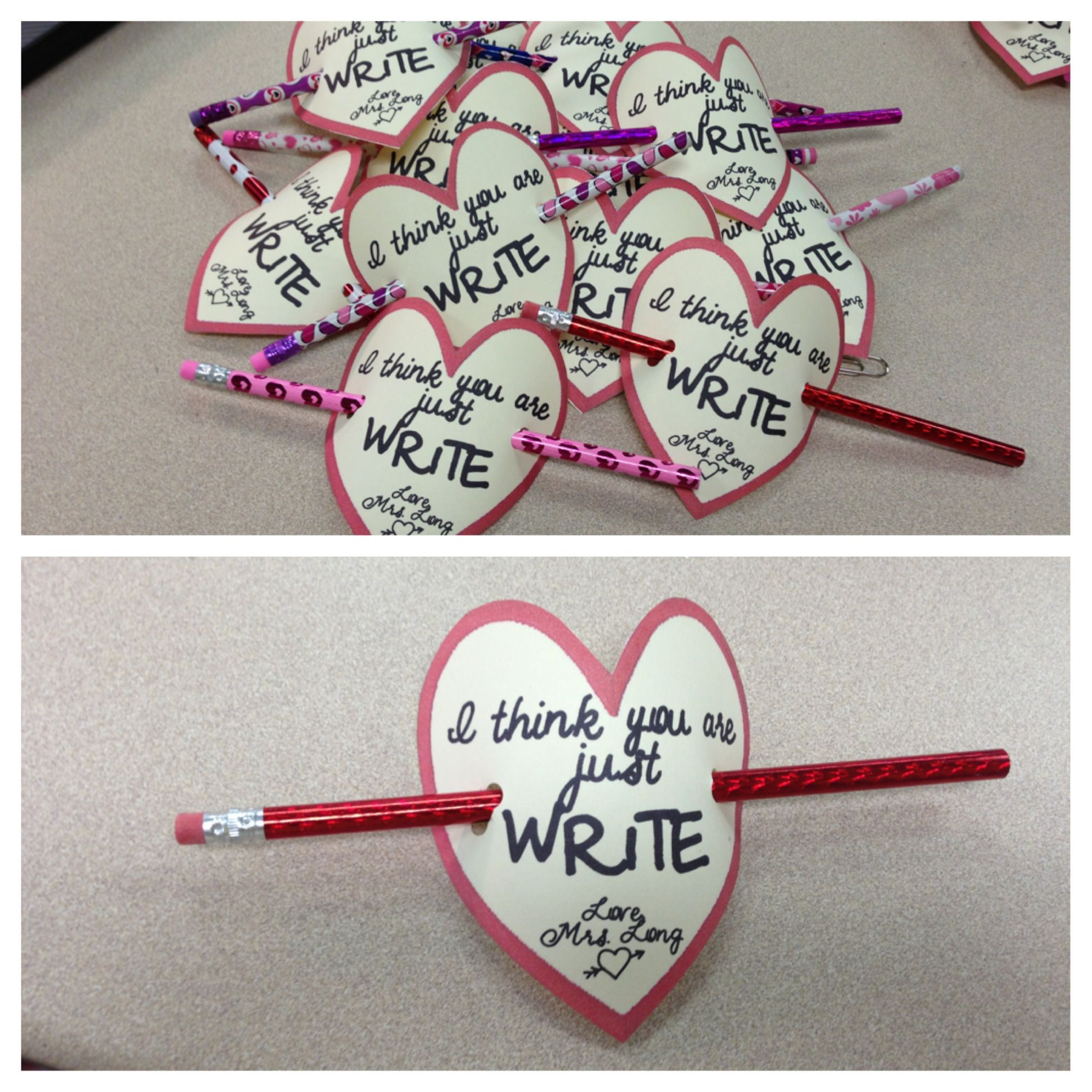 Valentine Class Gift Ideas
 Student t
