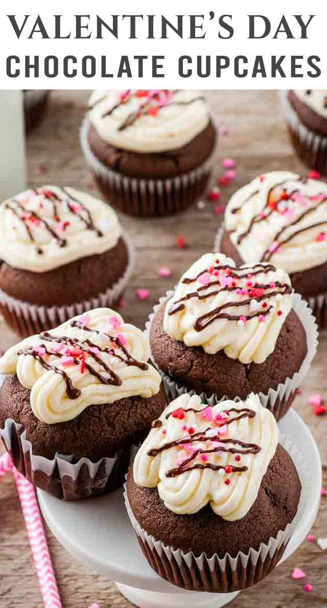 Valentine Day Cupcakes Recipes
 Double Chocolate Valentine s Day Cupcakes The Best Cake