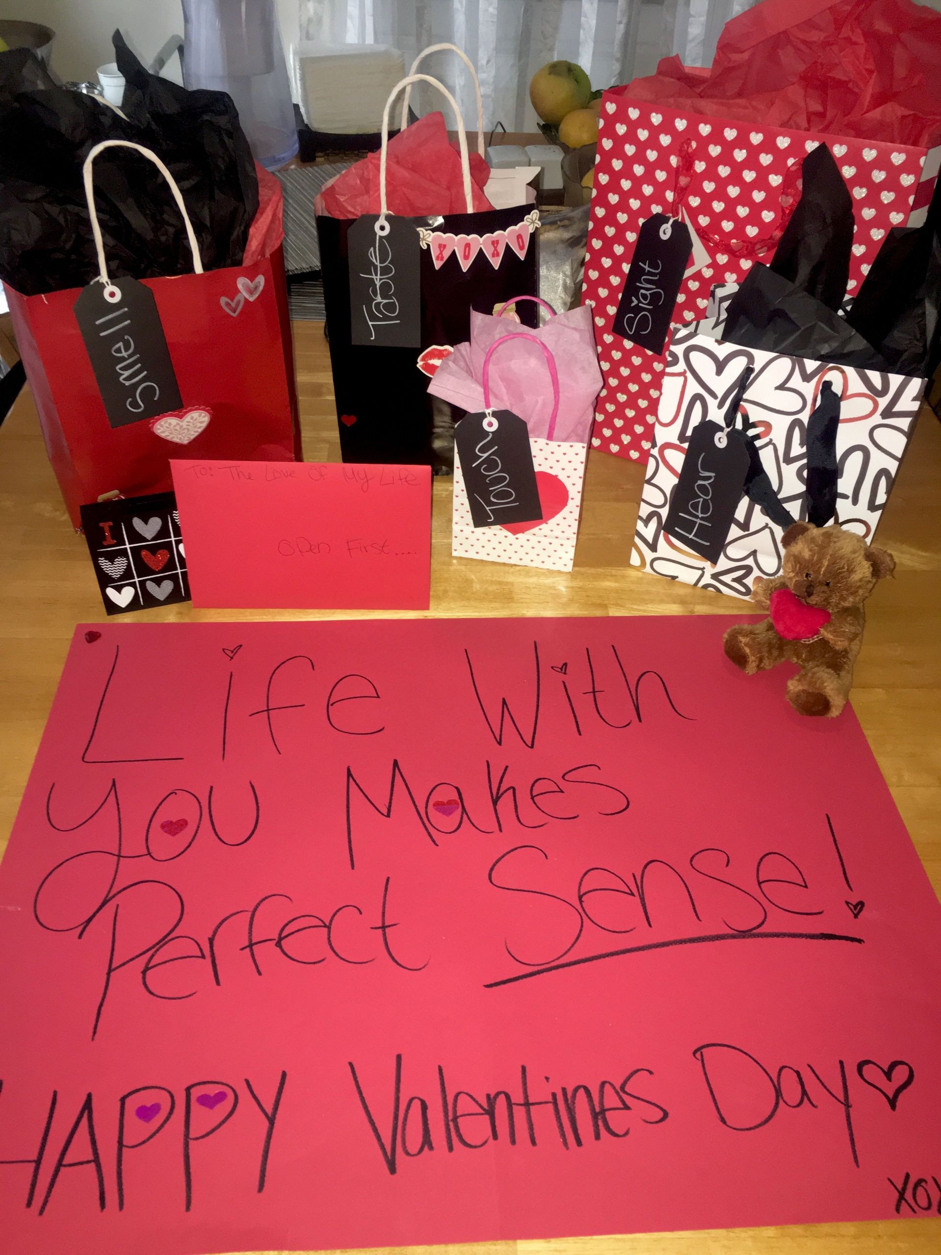 Valentine Day Gift Ideas For Him Pinterest
 5 Senses Gift for him Happy Valentine s Day babe♥