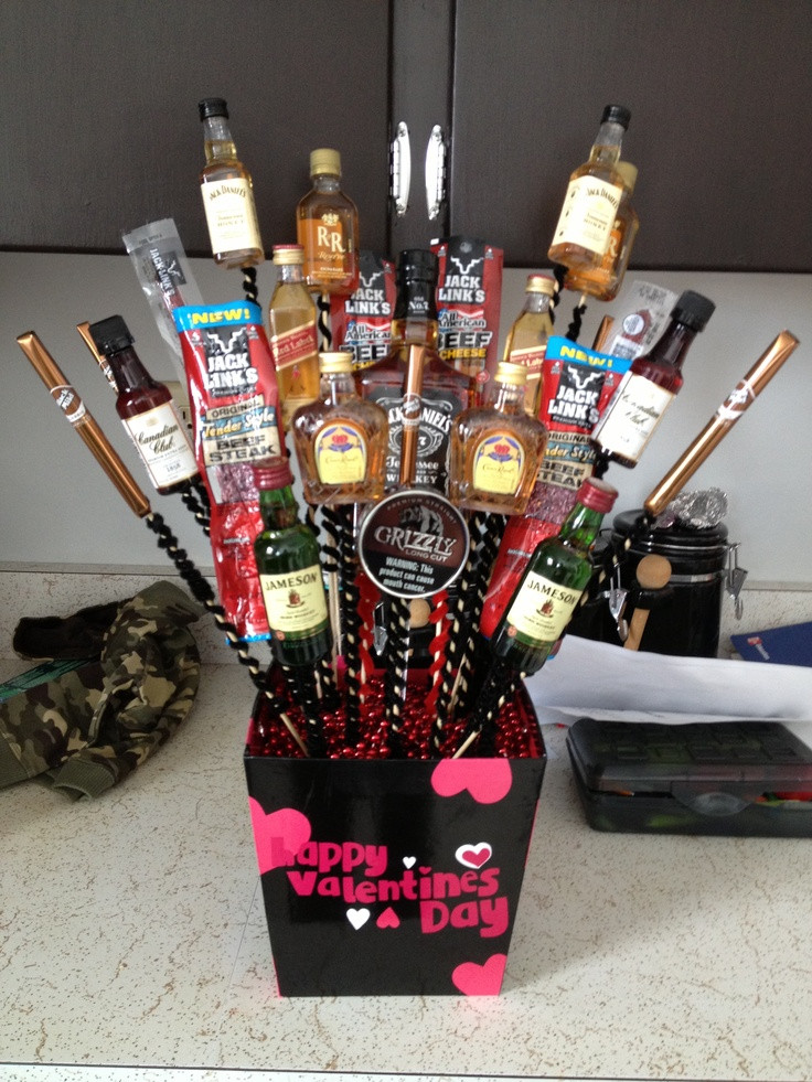 Valentine Day Gift Ideas For Husband
 My husbands Man Bouquet I made him for Valentines Day