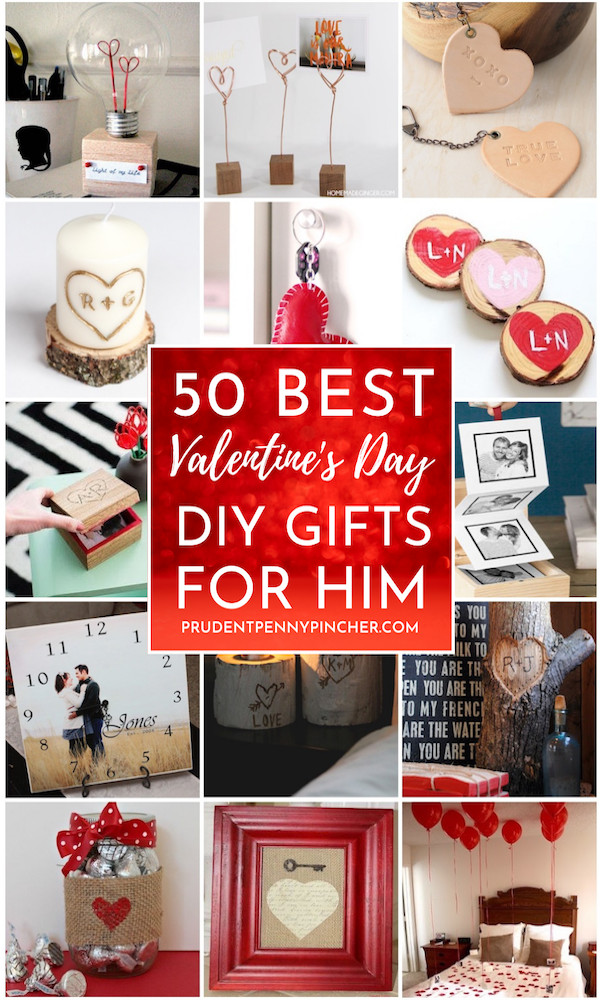 Valentine Day Gift Ideas Him
 50 DIY Valentines Day Gifts for Him Prudent Penny Pincher