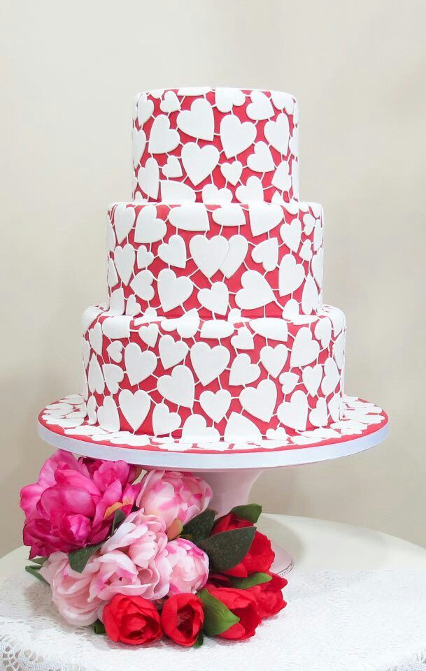 Valentine Day Wedding Cakes
 Picture adorable valentines day wedding cakes 6