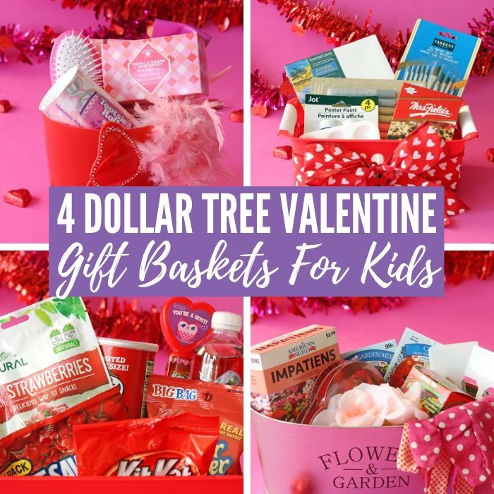 Valentine Gift Ideas For Daughter
 4 Dollar Tree Valentine Gift Basket Ideas for Kids that