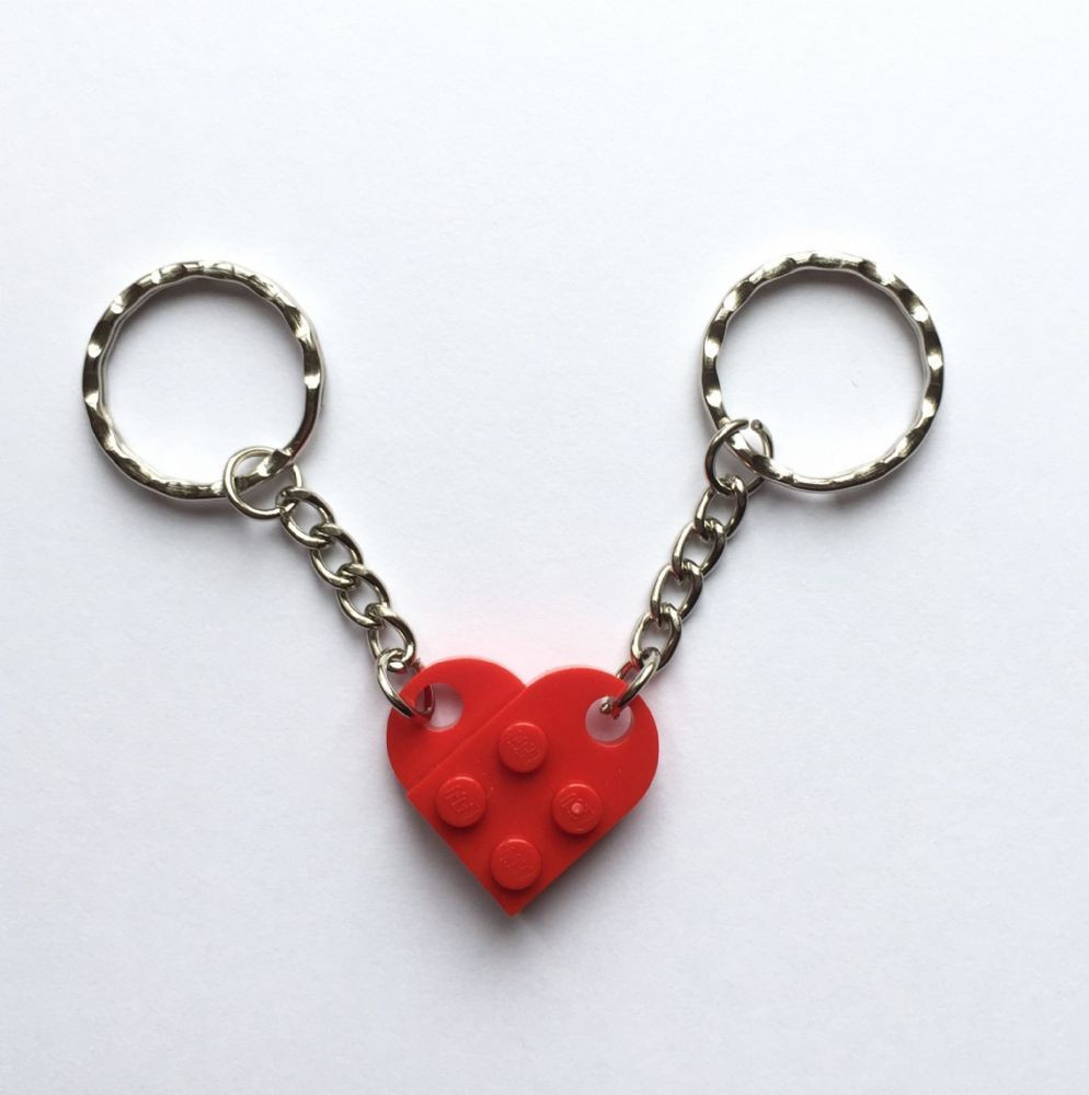 Valentine Gift Ideas For Her Uk
 LEGO Red Heart Couples Keyring