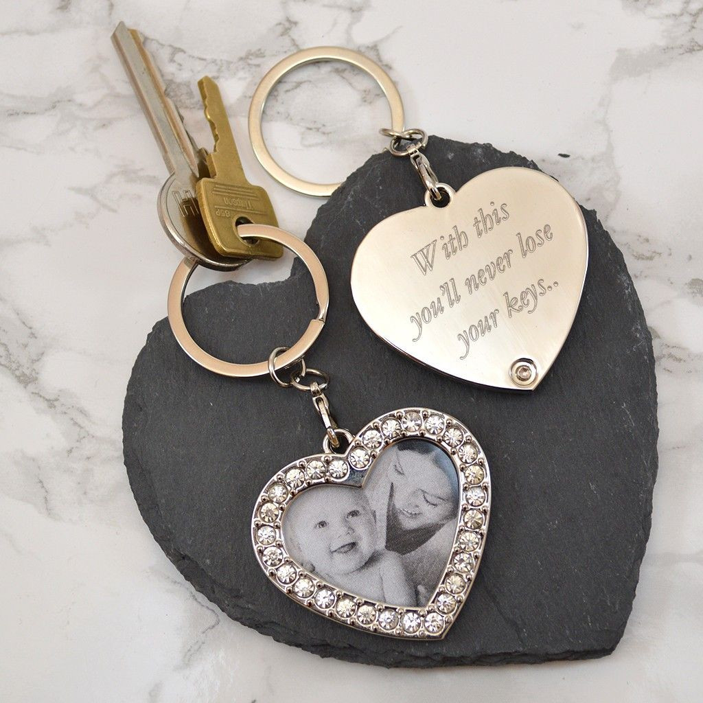 Valentine Gift Ideas For Her Uk
 Personalised Heart Shaped Key Ring