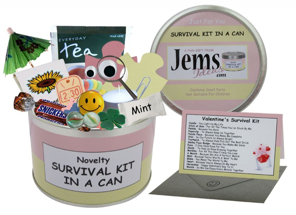 Valentine Gift Ideas For Her Uk
 Valentine s For Her Survival Kit In A Can