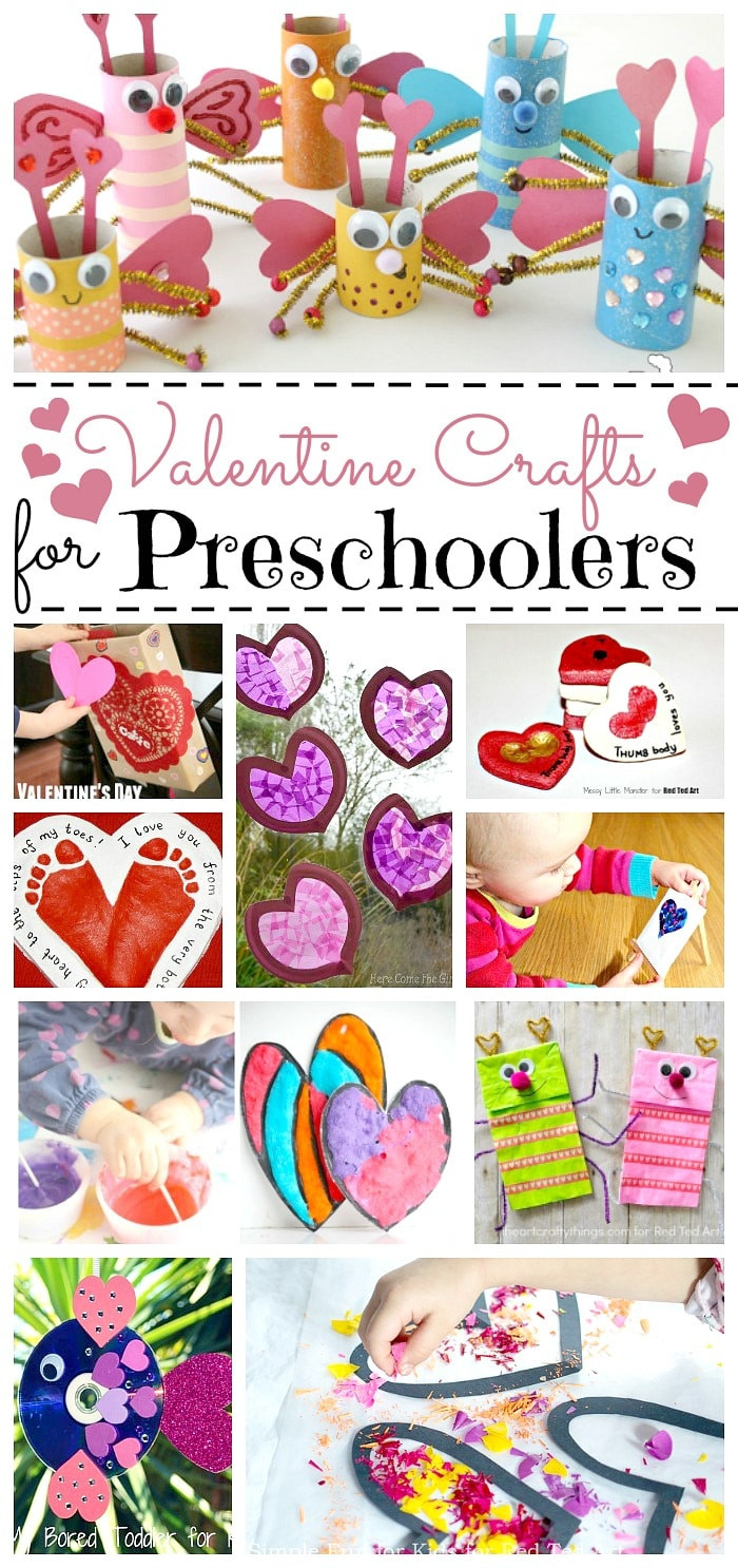 Valentine Gift Ideas For Kindergarten
 Valentine Crafts for Preschoolers Red Ted Art s Blog