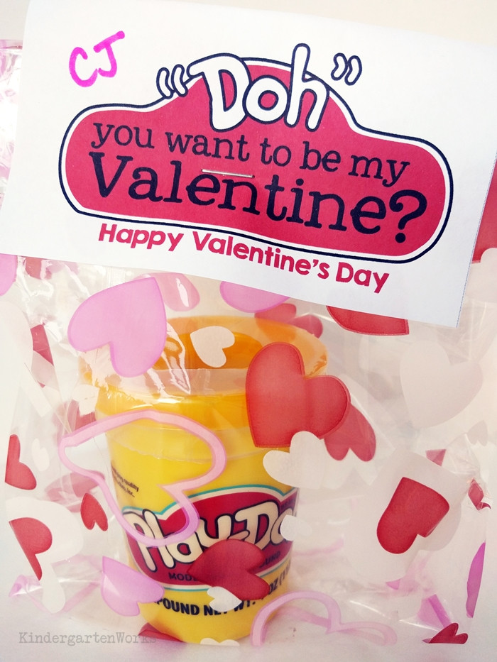 Valentine Gift Ideas For Kindergarten
 Free Valentine s Day Playdough Gift Toppers