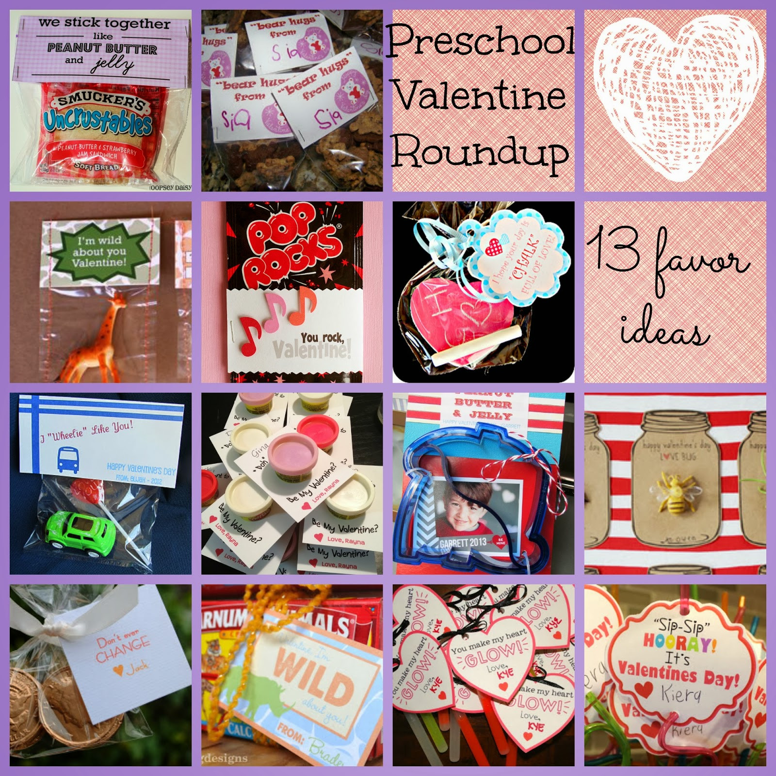 Valentine Gift Ideas For Kindergarten
 Zucchini Summer [13] Preschool Valentine Favor Ideas