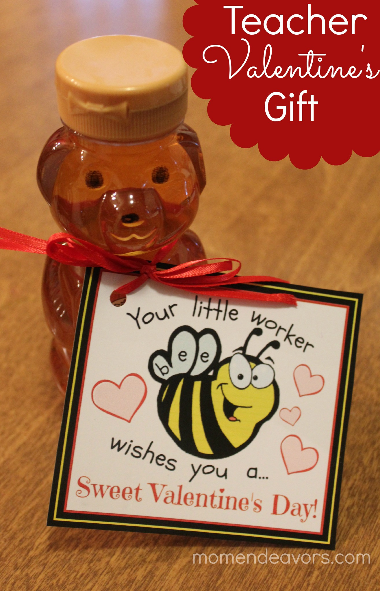 Valentine Gift Ideas For Male Teachers
 Bee themed Teacher Valentine’s Gift