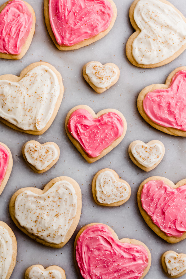 Valentine Sugar Cookies
 valentine s day heart sugar cookies with cream cheese
