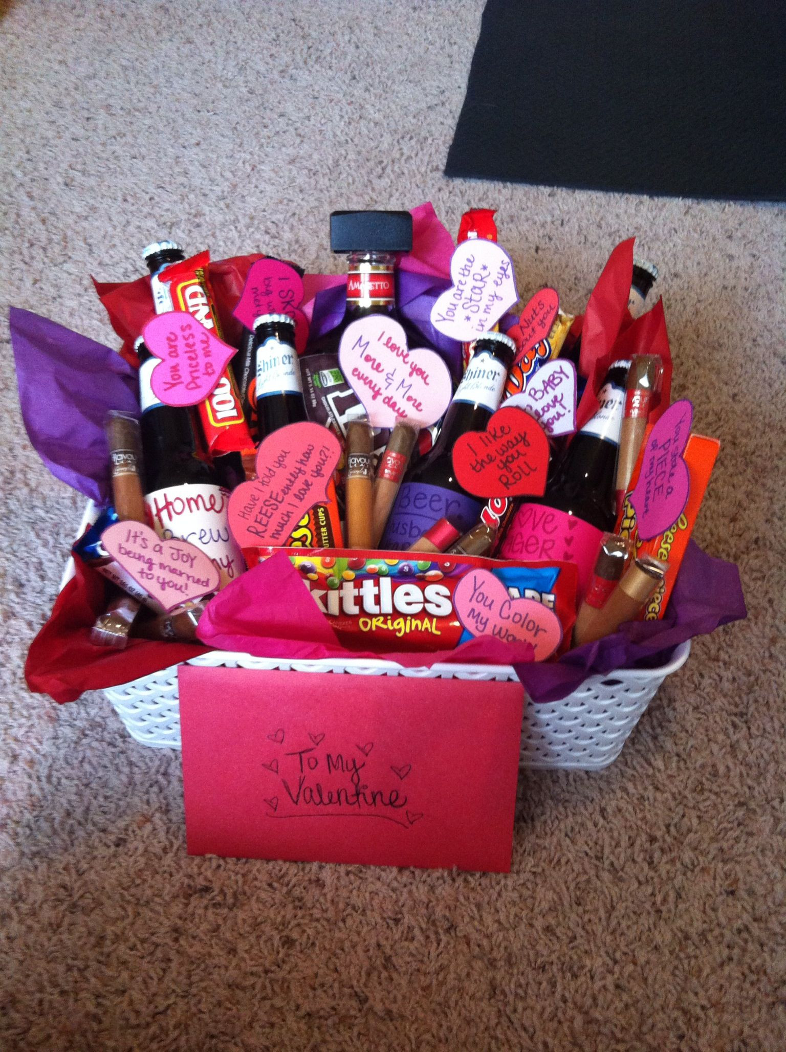 Valentine'S Day Gift Basket Ideas
 Valentines day t basket all things crafty