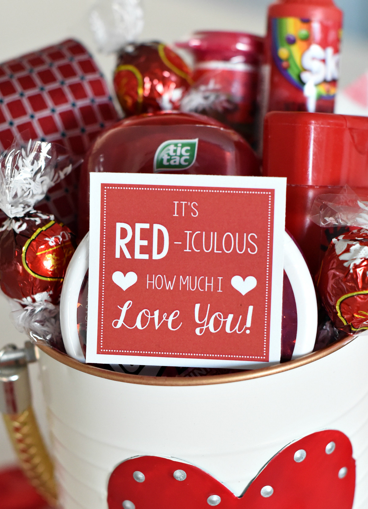 Valentine'S Day Gift Card Ideas
 Cute Valentine s Day Gift Idea RED iculous Basket