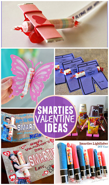 Valentines Candy Gift Ideas
 Valentine Ideas for Kids Using Smarties Candy Crafty
