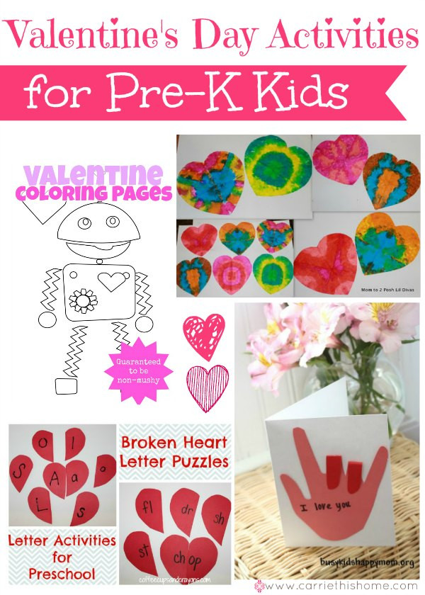 Valentines Day Activities For Toddlers
 Valentine s Day Activities for Pre K Kids