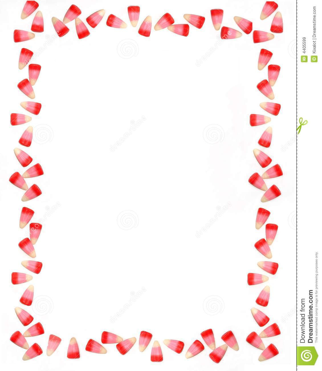 Valentines Day Candy Corn
 Valentine Candy Corn Border Frame Royalty Free Stock