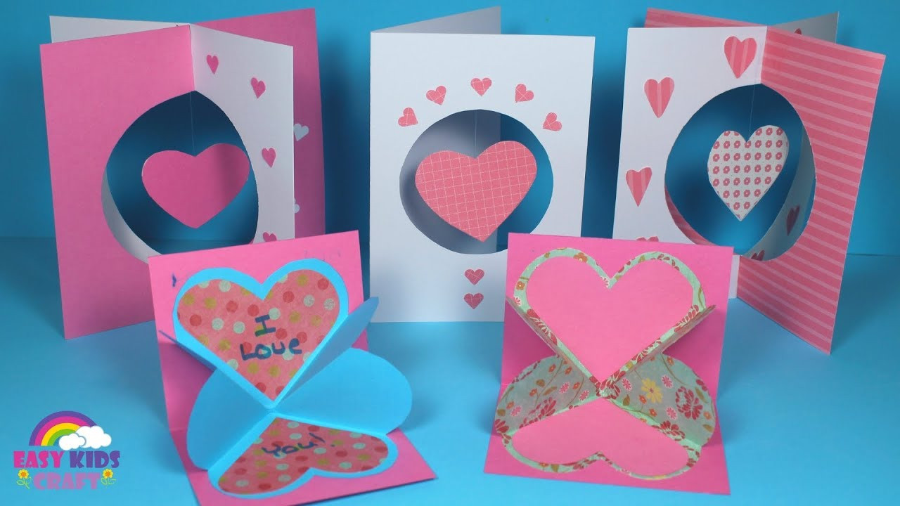 Valentines Day Card Craft
 DIY Pop Up Valentines Day Card for Kids
