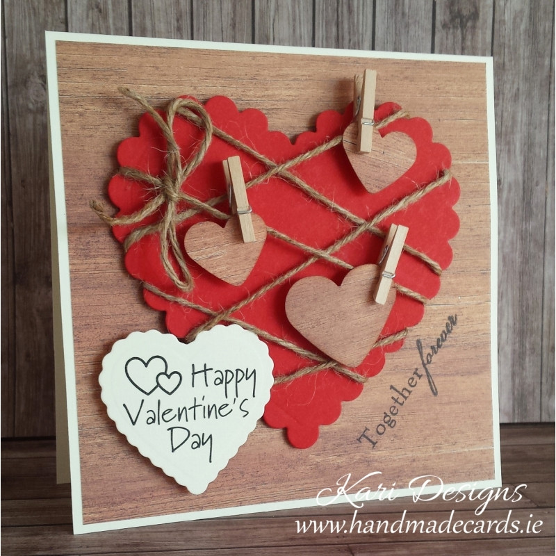 Valentines Day Cards Ideas For Him
 Beautiful Valentine s Day Card for him handmade by Kari